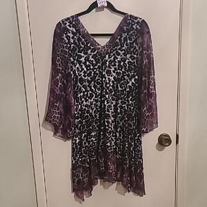 Faith Purple and Black Dress